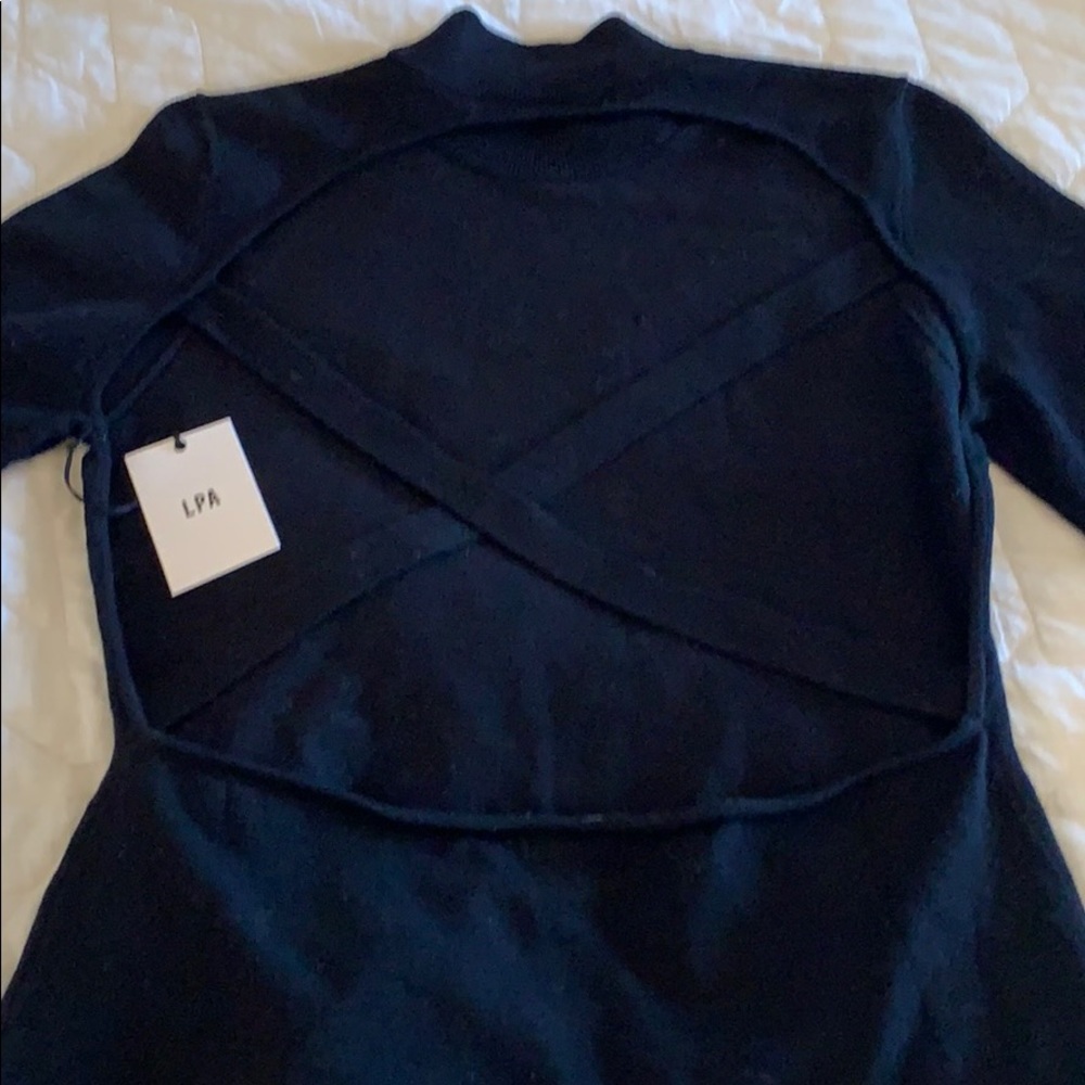 LPA Open-back turtleneck
